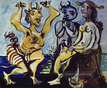  38 galerie - A Young Faun Playing a Serenade to a Young Girl 1938 cubist Pablo Picasso